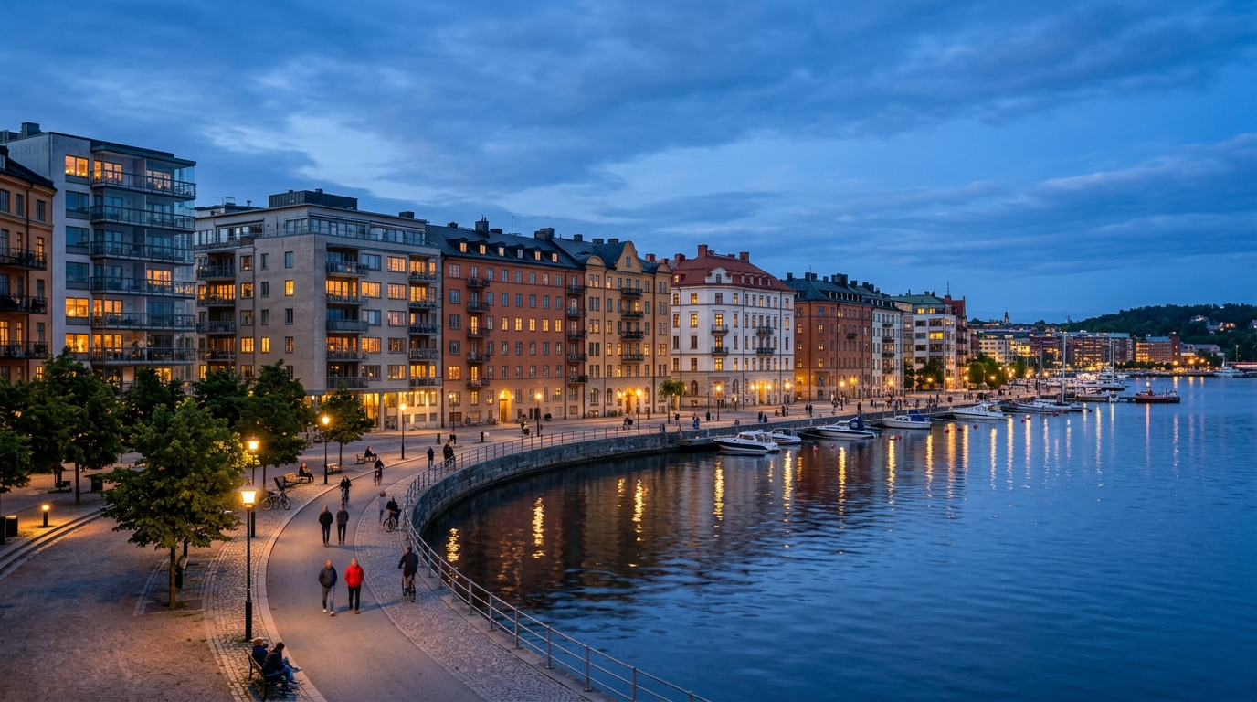Stad - kväll